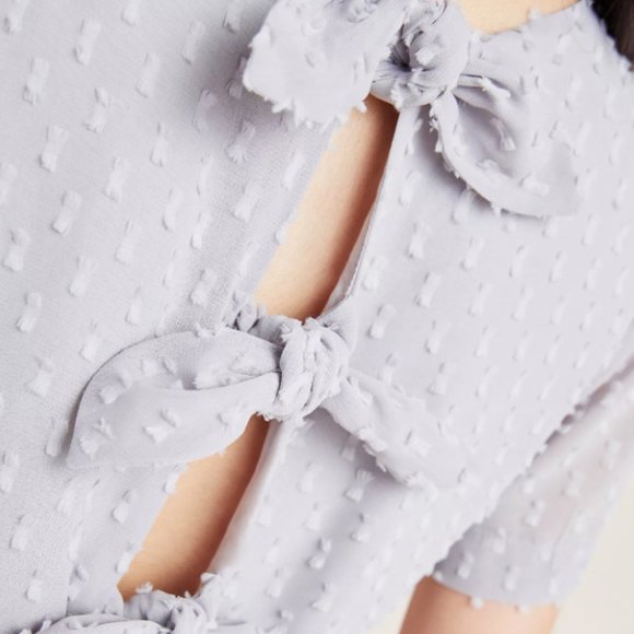 NWT! Anthropologie Georgiana Textured Mini Dress - Picture 3 of 5